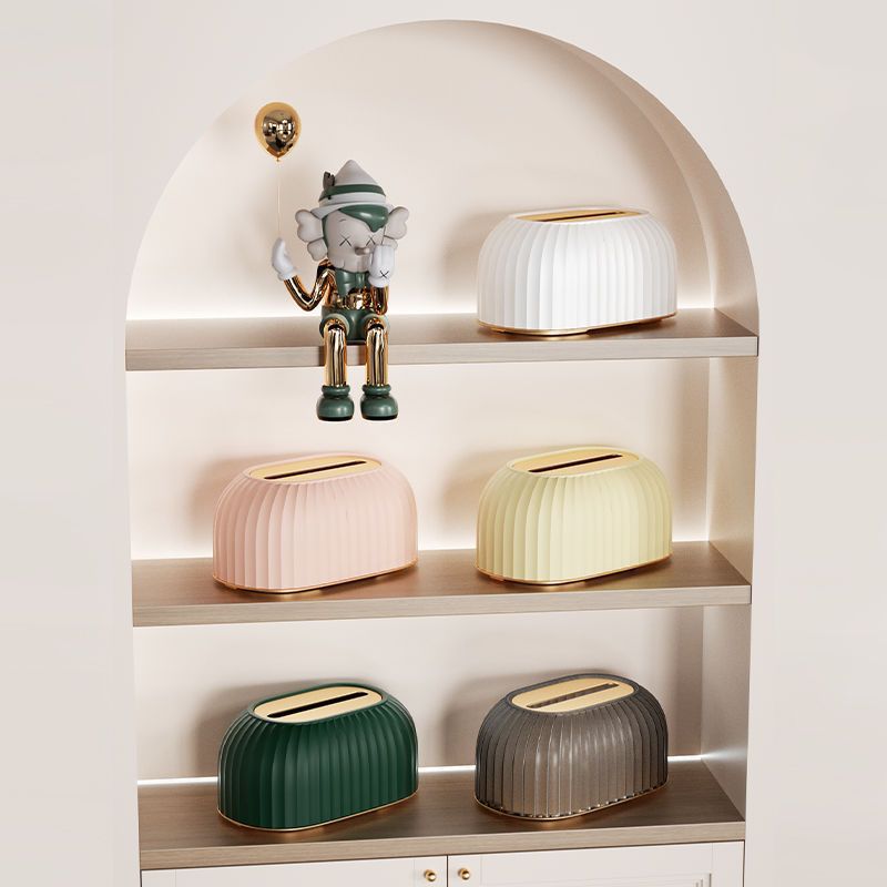 Feneri Ribbed Tissue Holder with Spring Base