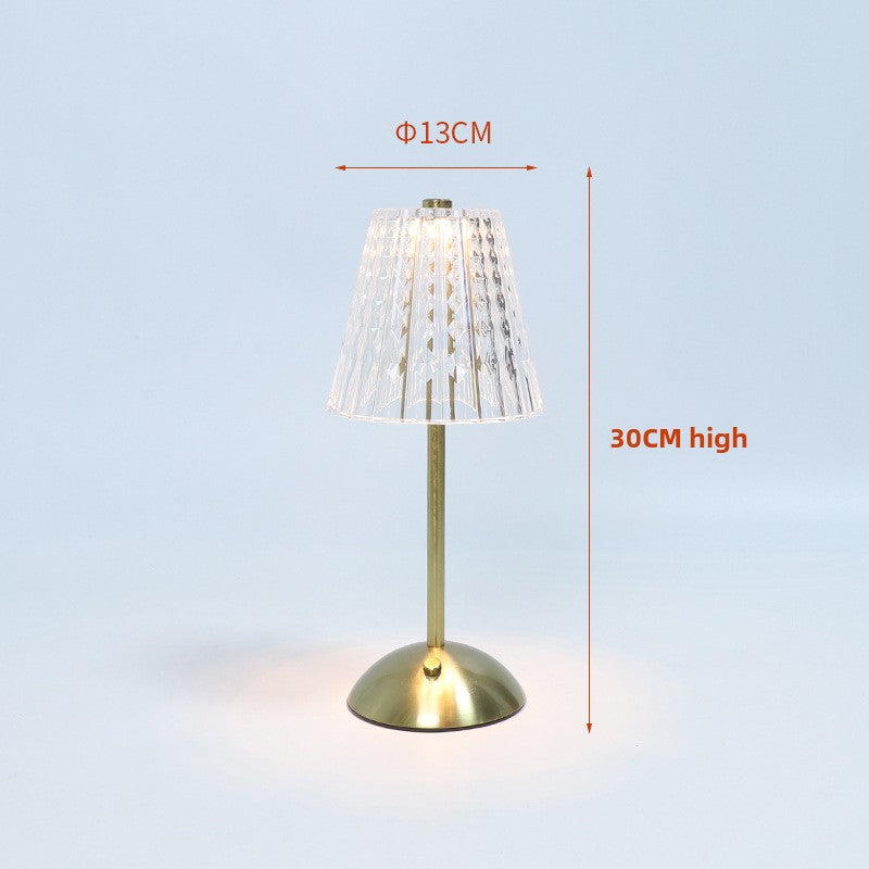 Feneri Crystal-Style Touch Table Lamp