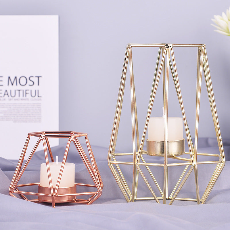 Feneri Gold-Tone Metal Candle Holder