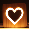 Feneri Wooden Warm LED Accent Light
