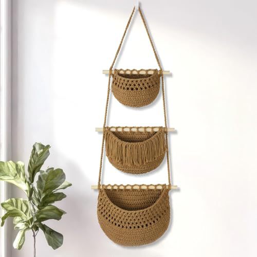 Feneri Single Woven Hanging Storage Basket