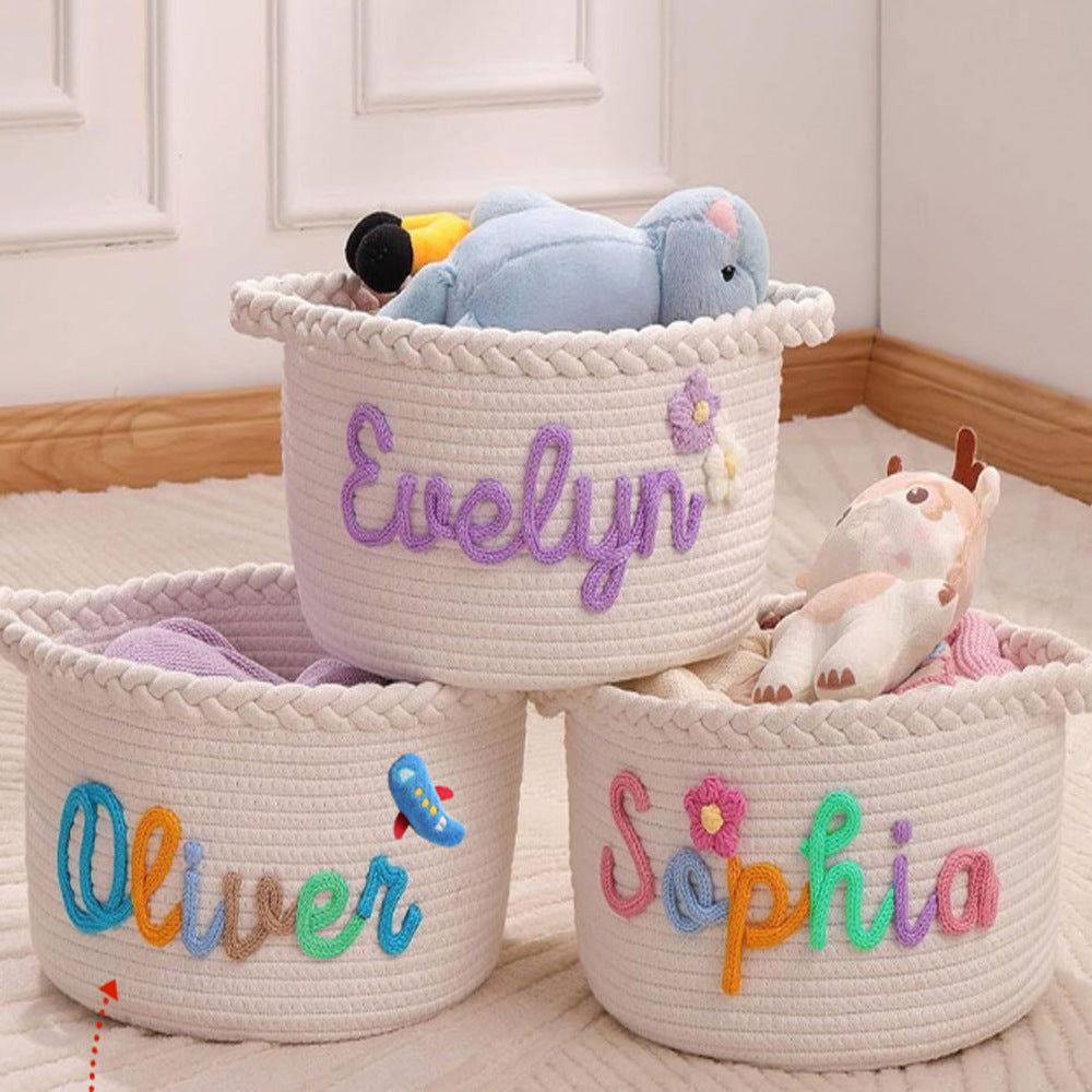 Feneri Woven Cotton Rope Storage Basket