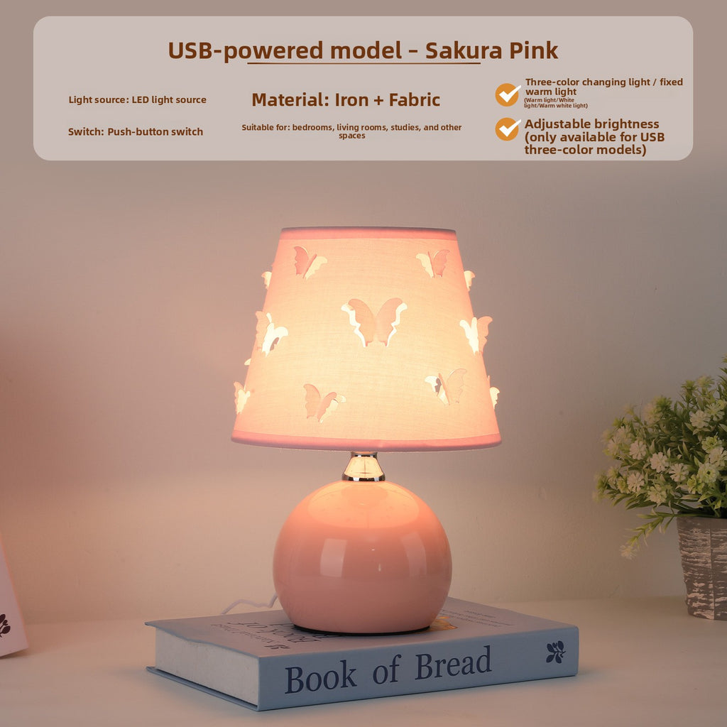 Feneri Butterfly Mushroom USB Accent Lamp