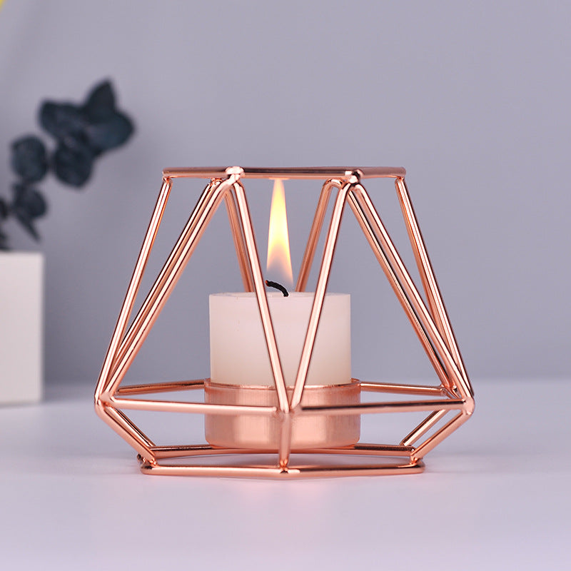 Feneri Gold-Tone Metal Candle Holder