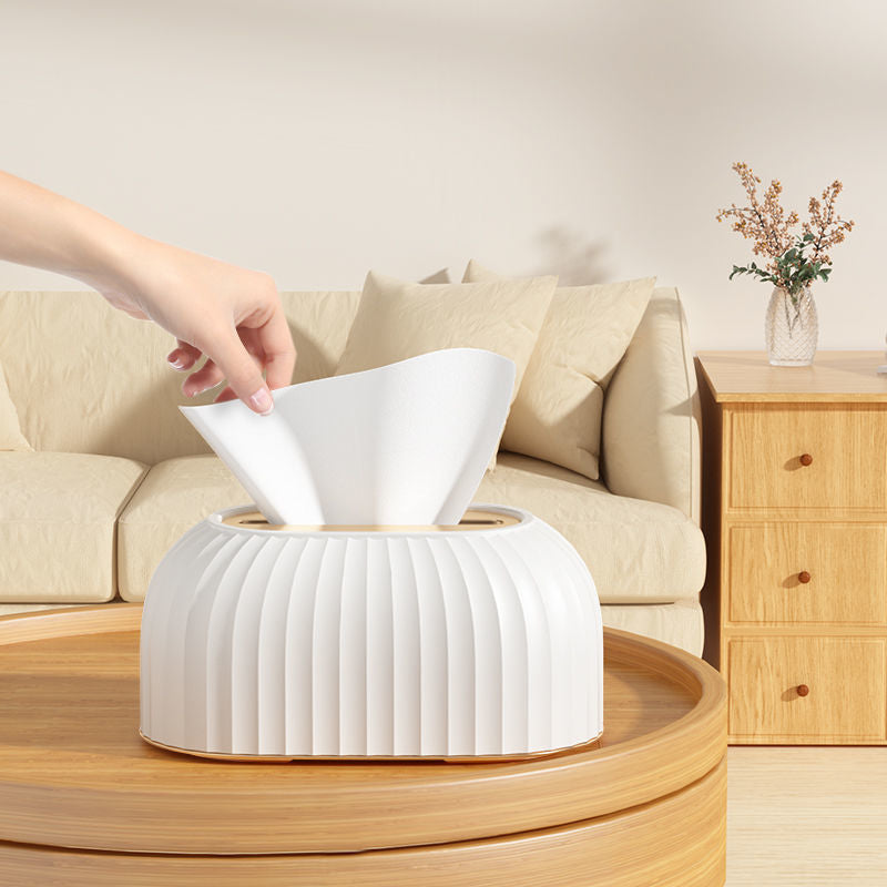 Feneri Ribbed Tissue Holder with Spring Base