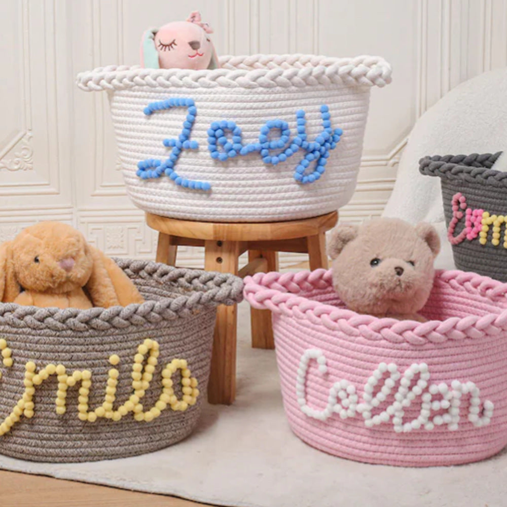 Feneri Woven Cotton Rope Storage Basket