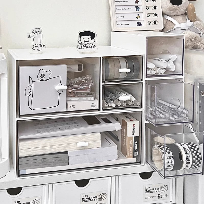 Feneri Clear Desktop Drawer Organiser
