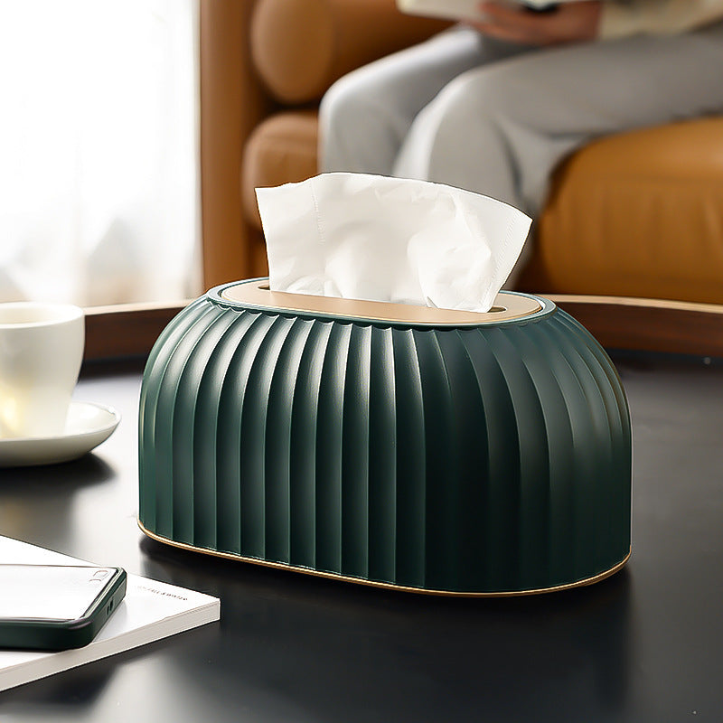 Feneri Ribbed Tissue Holder with Spring Base