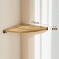 Feneri Wooden Corner Wall Shelf