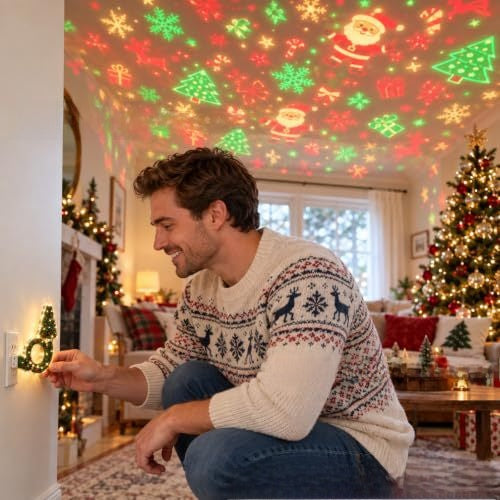 Feneri USB Christmas Pattern Projector