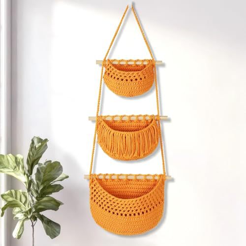 Feneri Single Woven Hanging Storage Basket